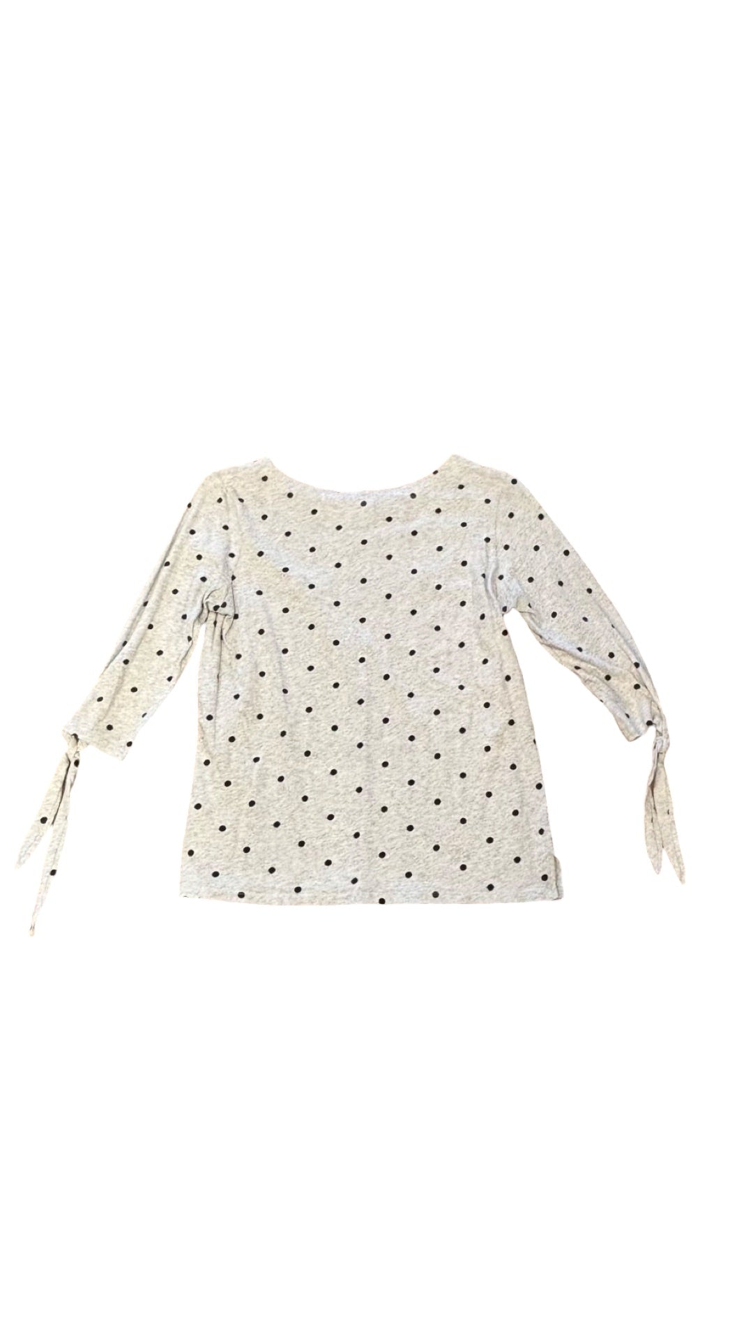 Medium Old Navy Women's Gray Polka Dot Long Sleeve Top