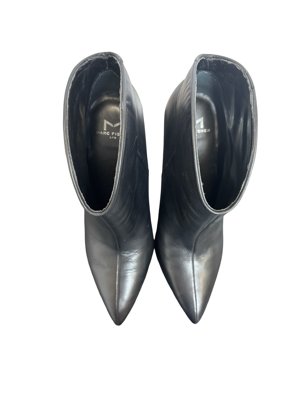 Women's Marc Fisher Black Leather Ankle Boots