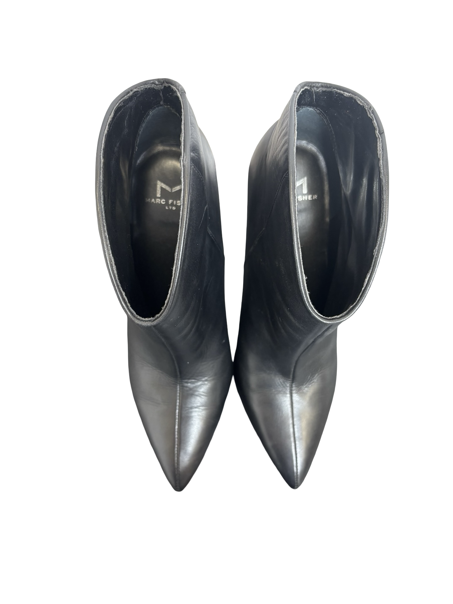 Women's Marc Fisher Black Leather Ankle Boots