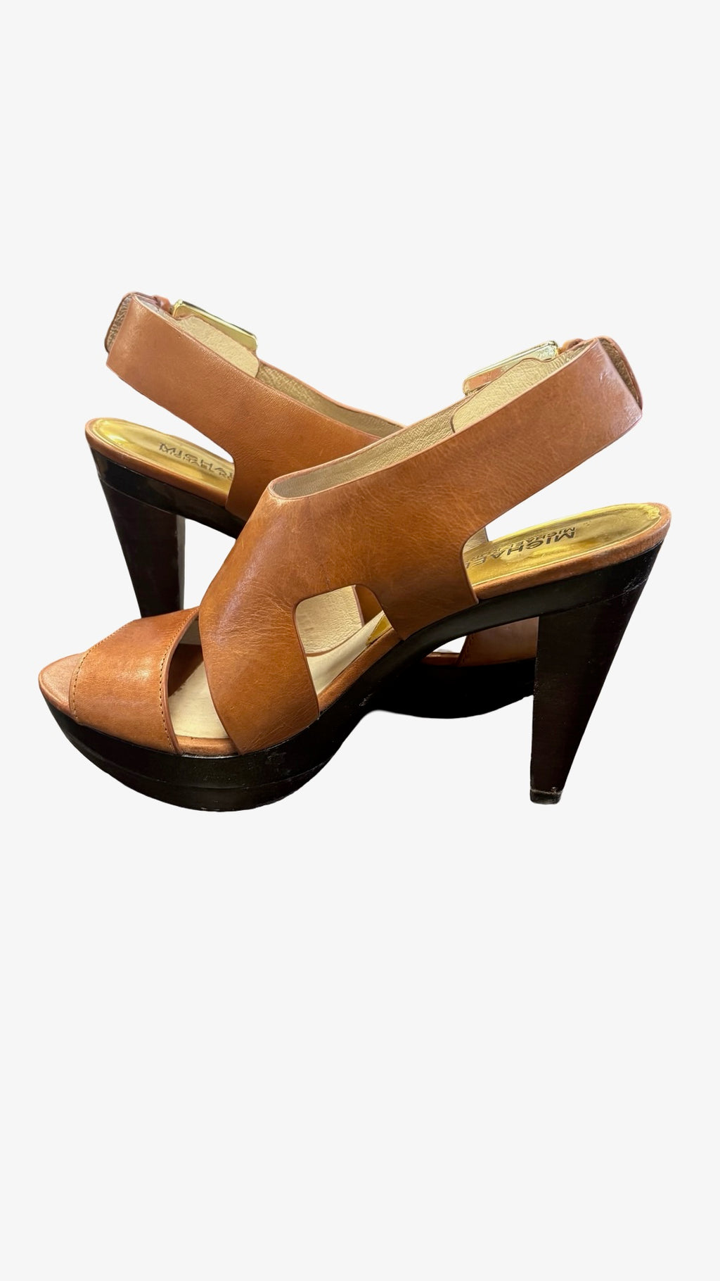 Size 8 Michael Kors Tan High Heeled Sandals