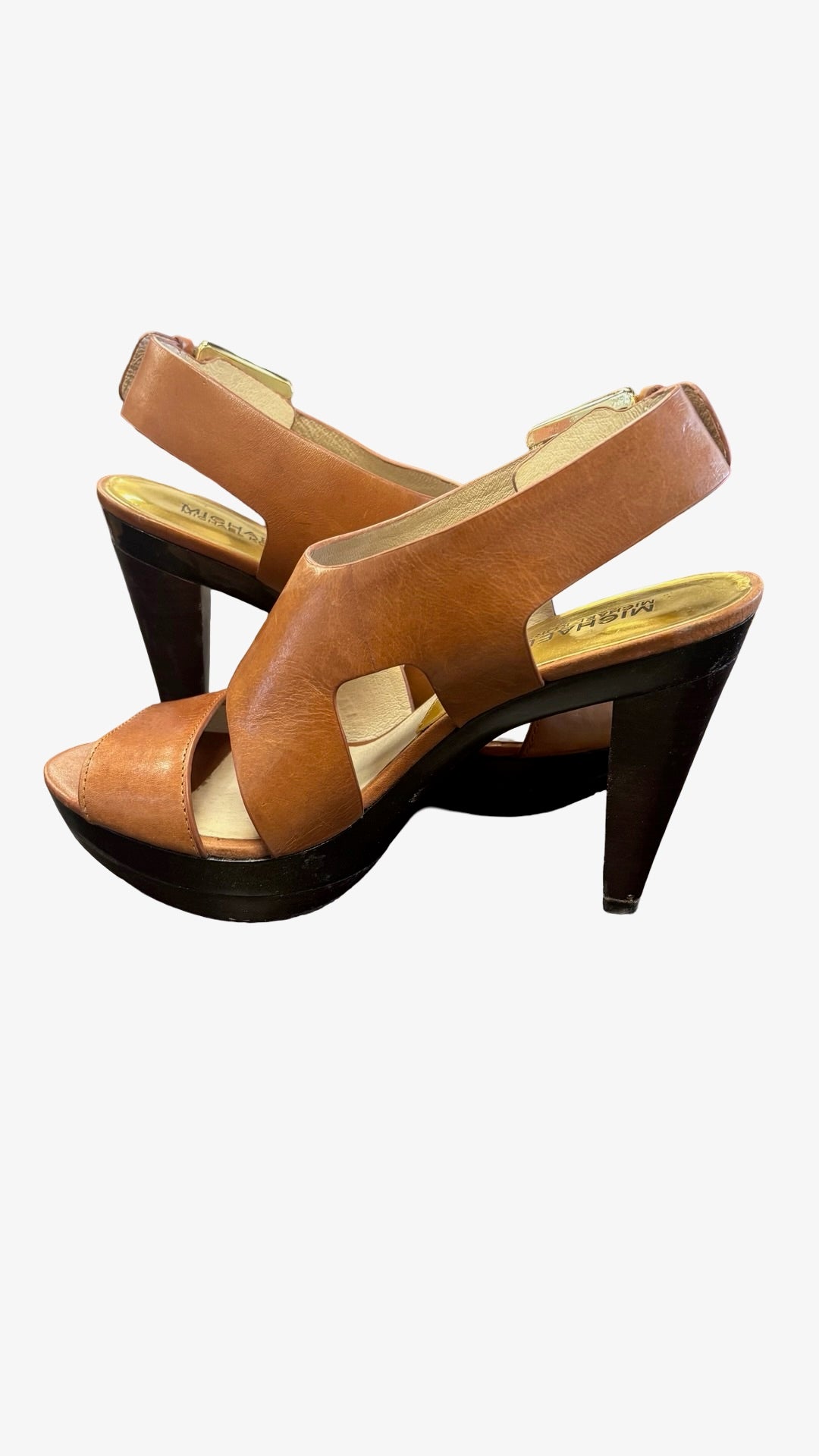 Size 8 Michael Kors Tan High Heeled Sandals
