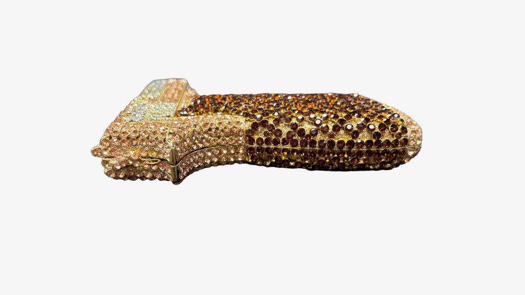 Rhinestone Pistol Clutch