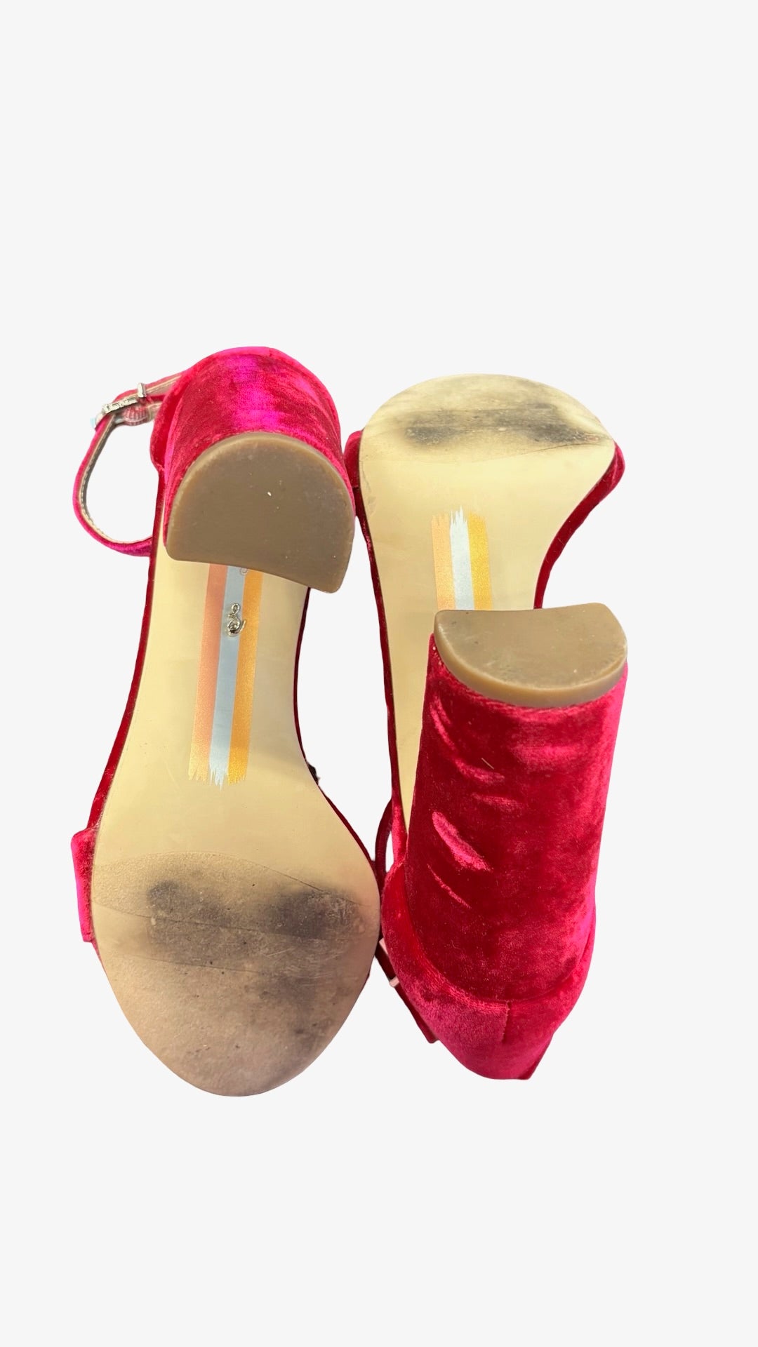 Size 7.5 Sam Edelman Velvet High Heel Sandals