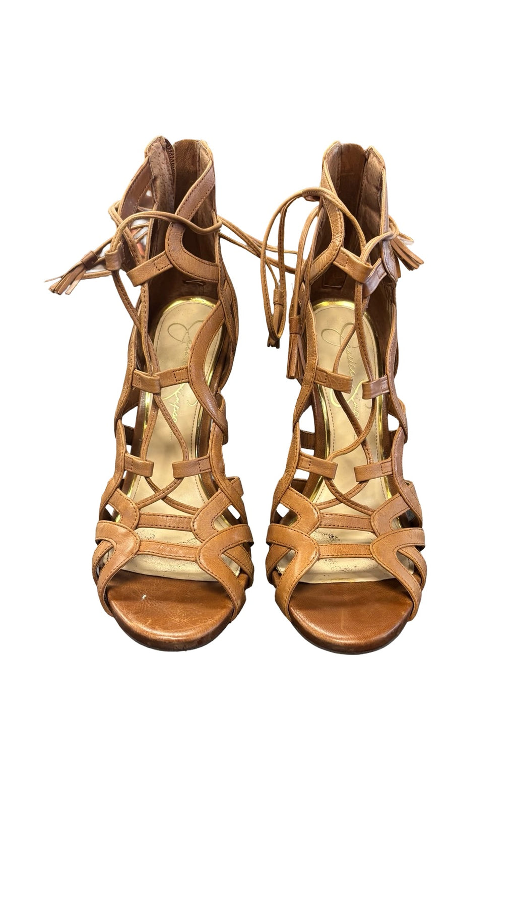 Size 8.5 Jessica Simpson Stylish Strappy High Heels