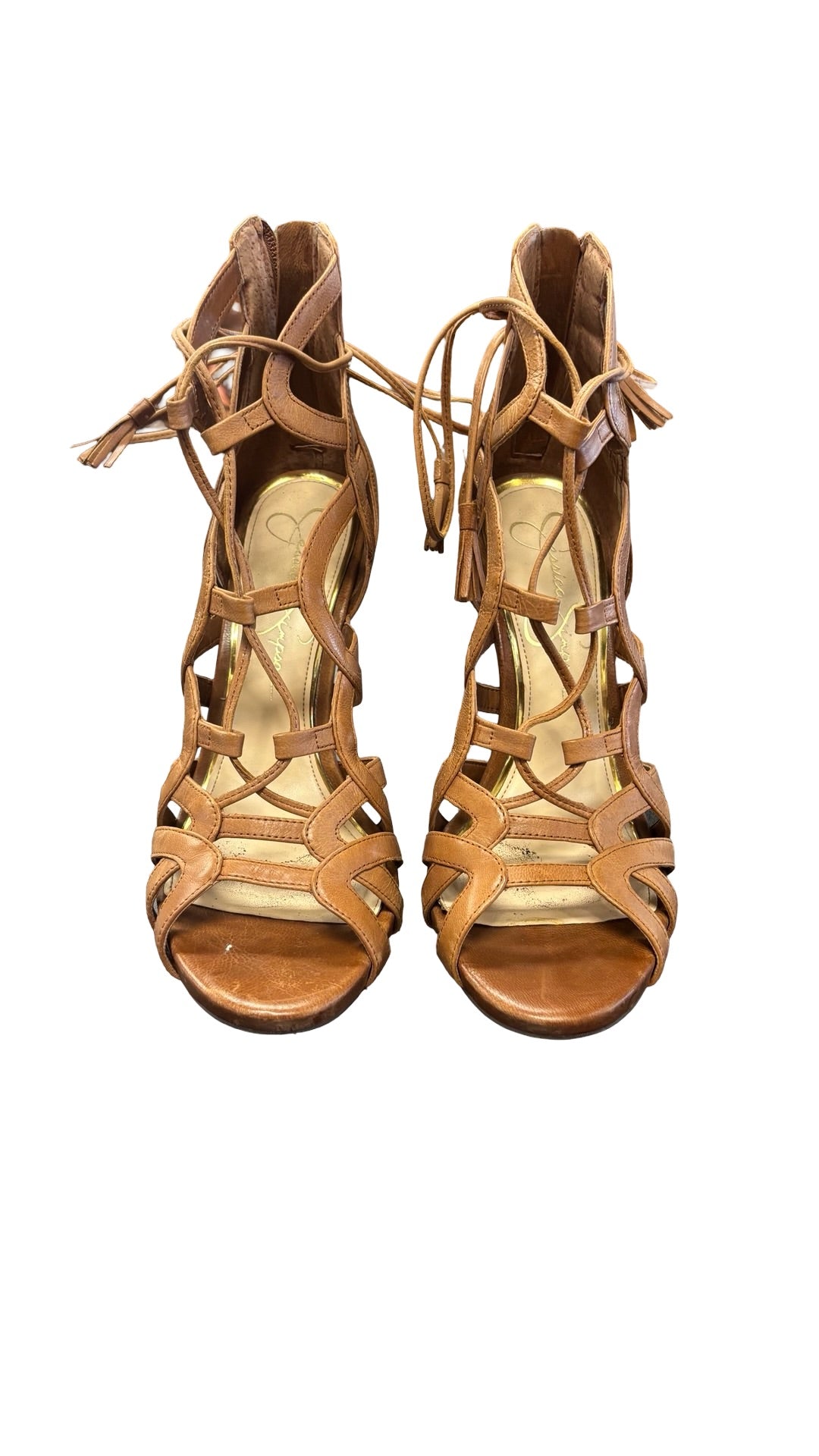 Size 8.5 Jessica Simpson Stylish Strappy High Heels
