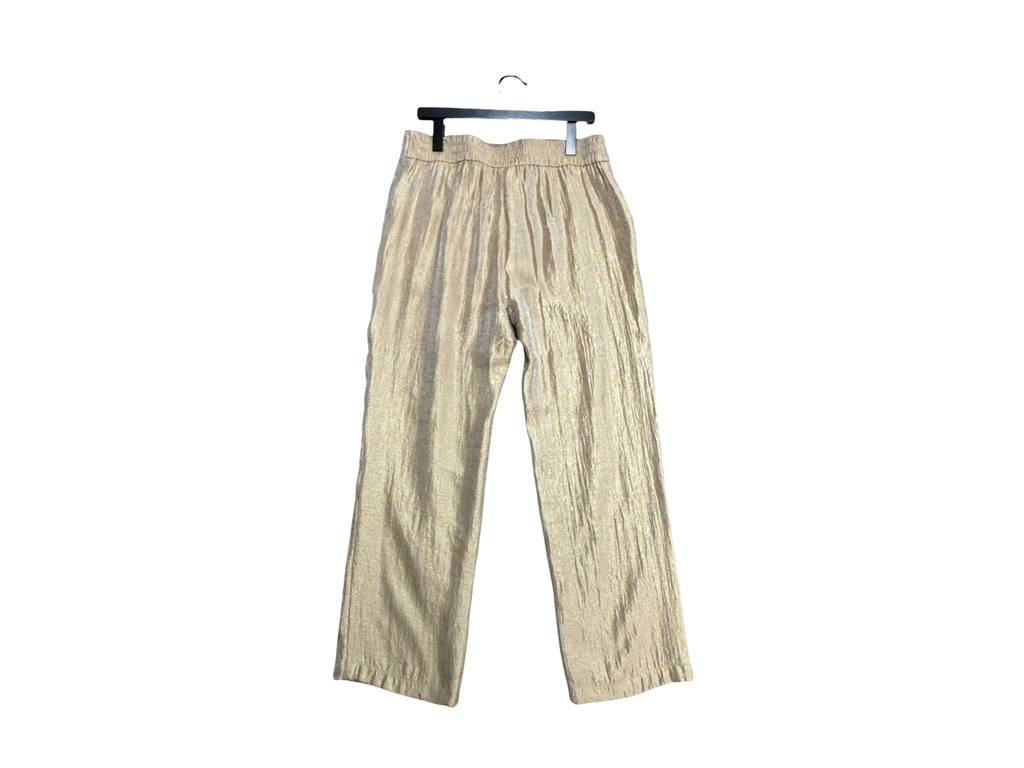 Chico's Traveler's Golden Shiny Pants