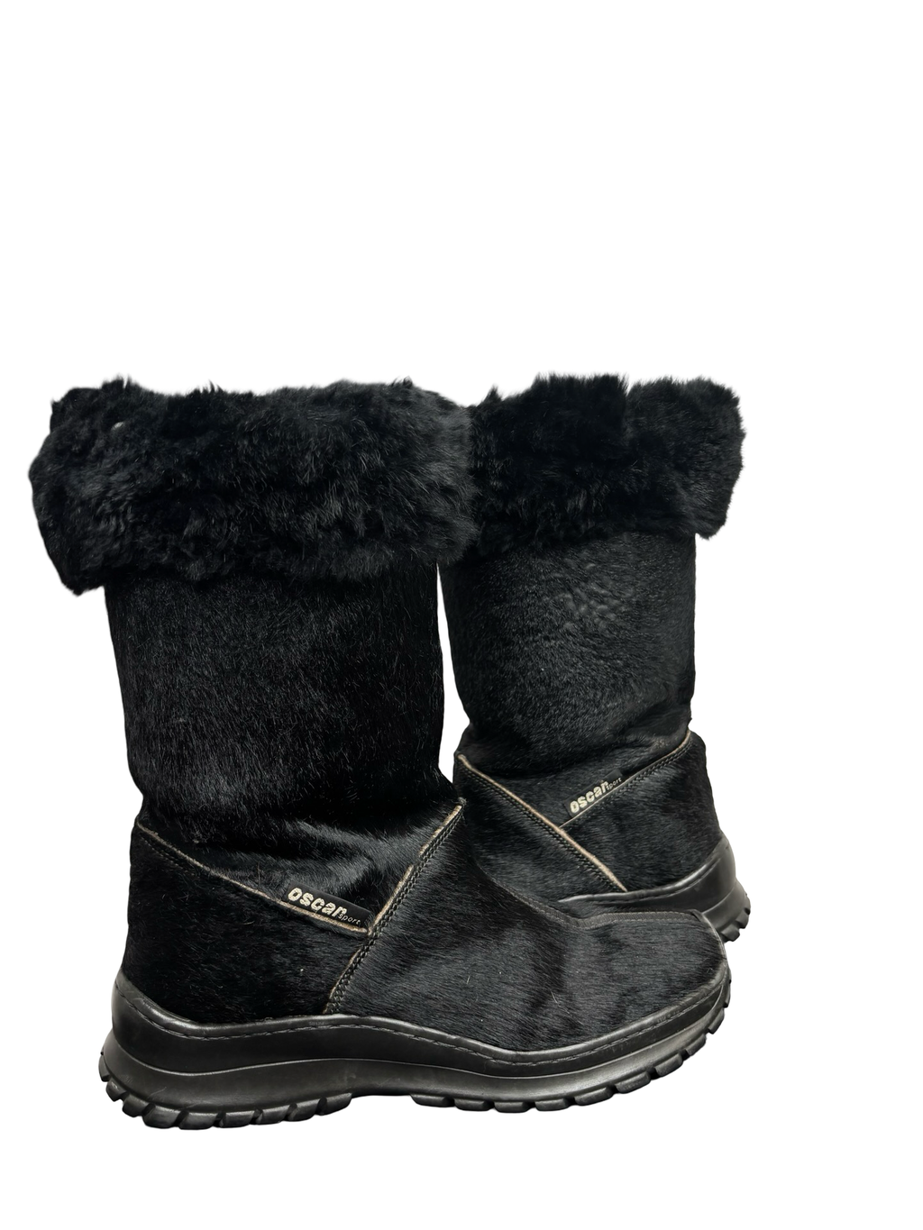 Black Fur Lined Winter Boots