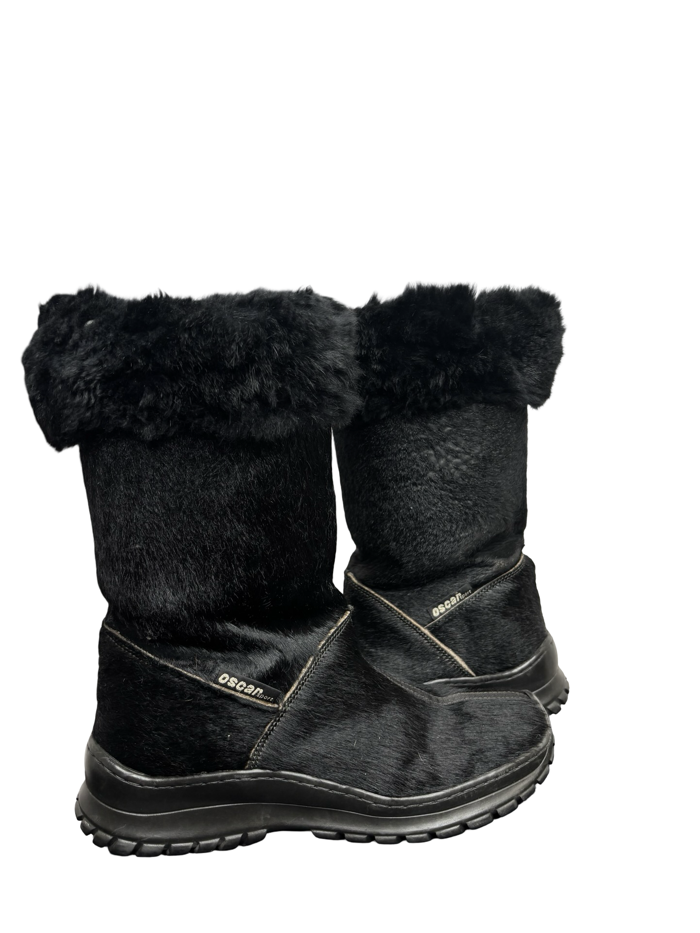 Black Fur Lined Winter Boots