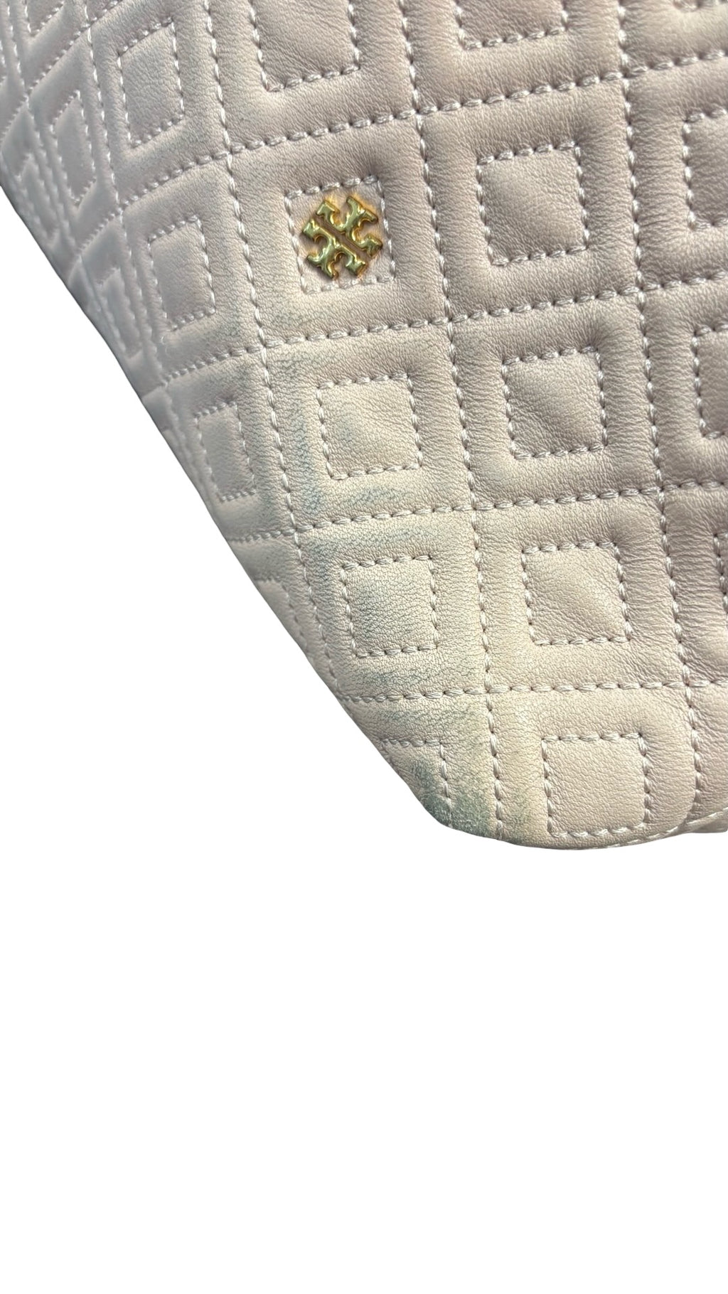 Tory Burch Quilted Pink Tote Bag