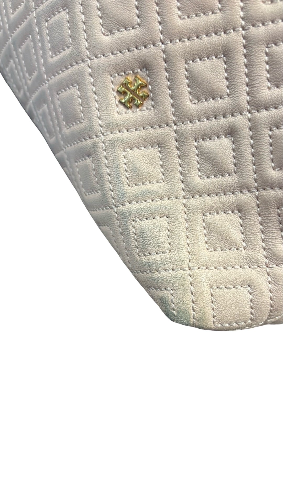 Tory Burch Quilted Pink Tote Bag