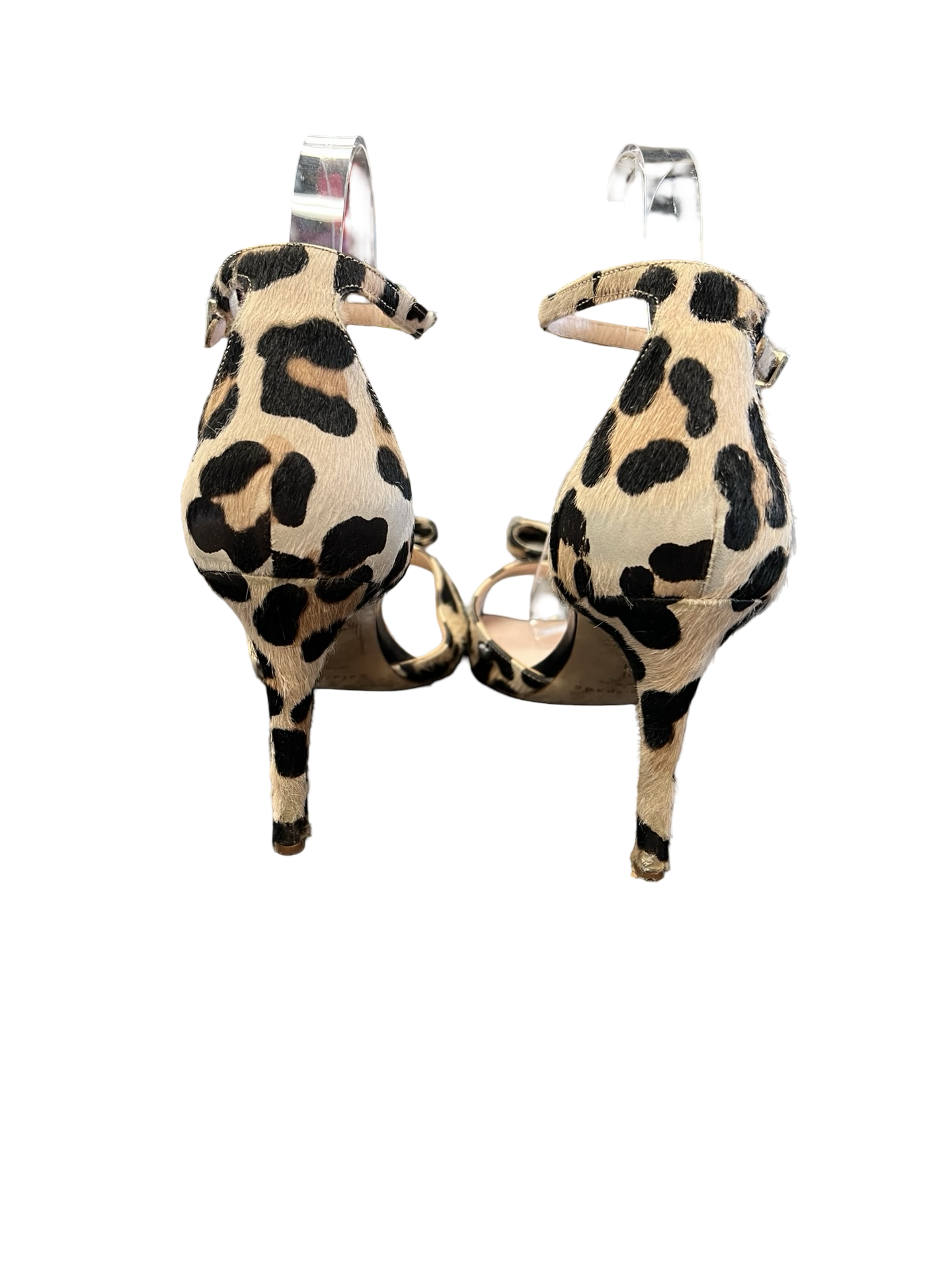 Size 8 Kate Spade Leopard Print Ankle Strap High Heels