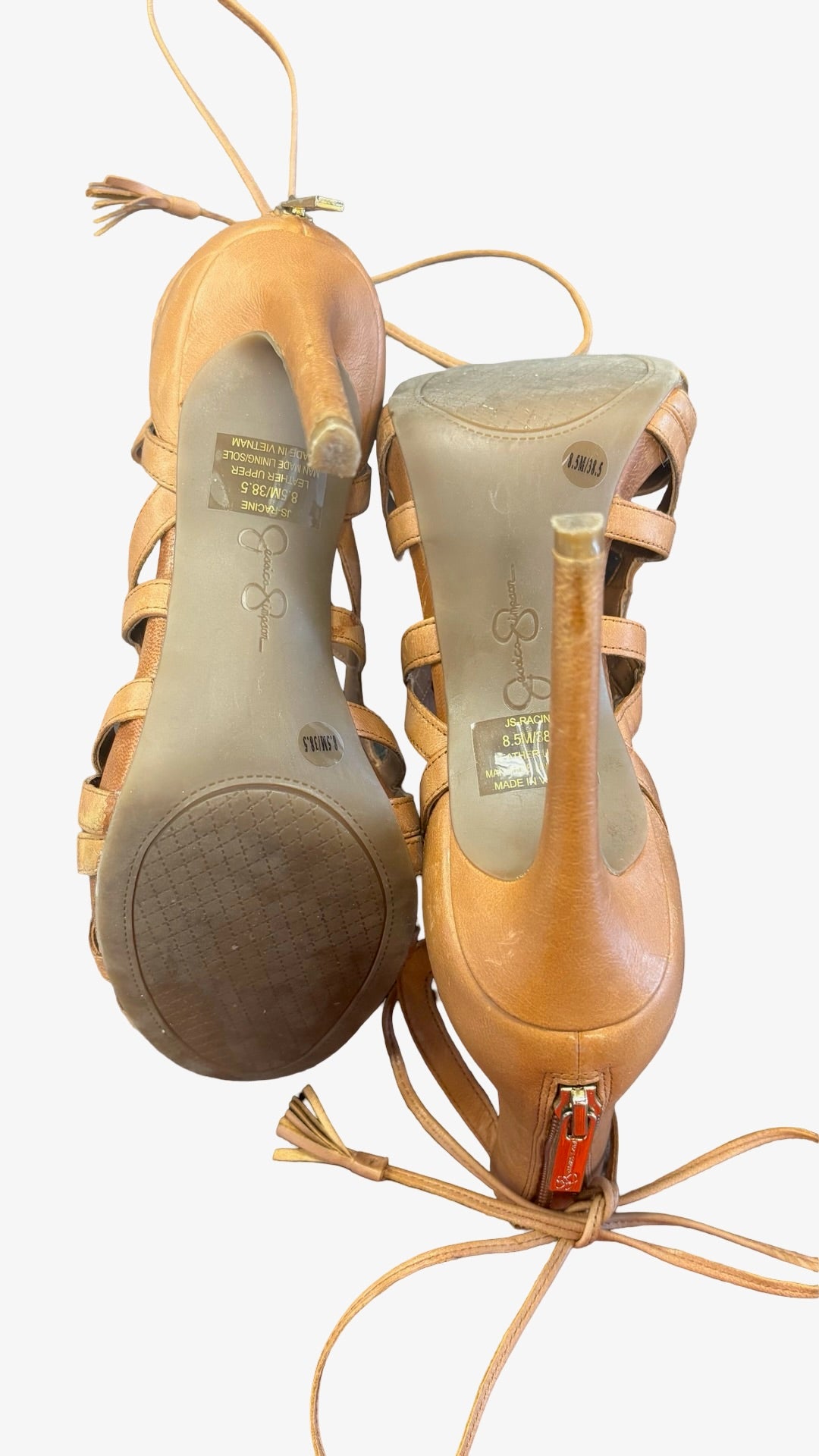 Size 8.5 Jessica Simpson Stylish Strappy High Heels