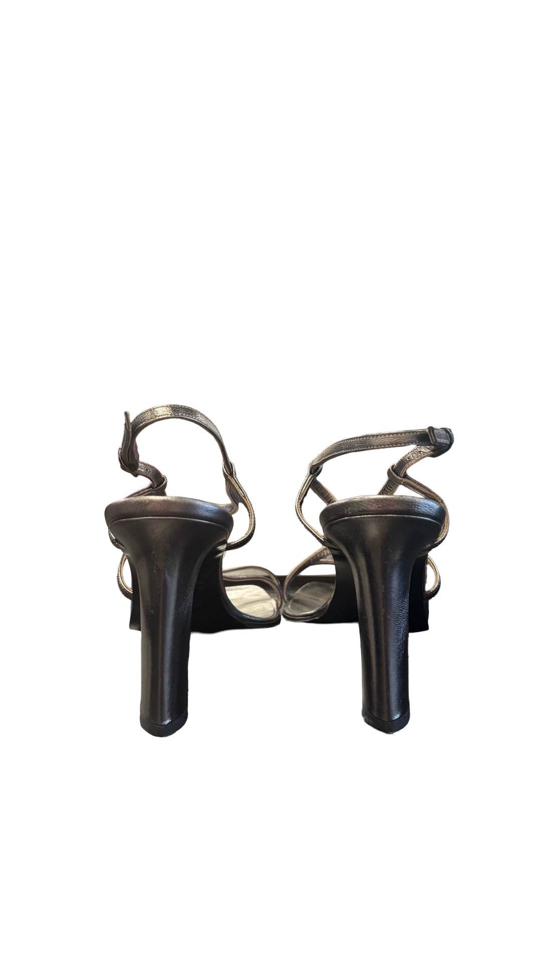 Yves Saint Laurent Metallic Heeled Sandals