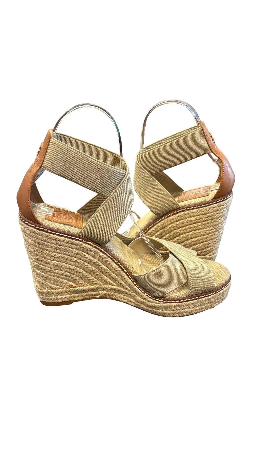 Size 8.5 Tory Burch Adonis Espadrille Wedge Sandals