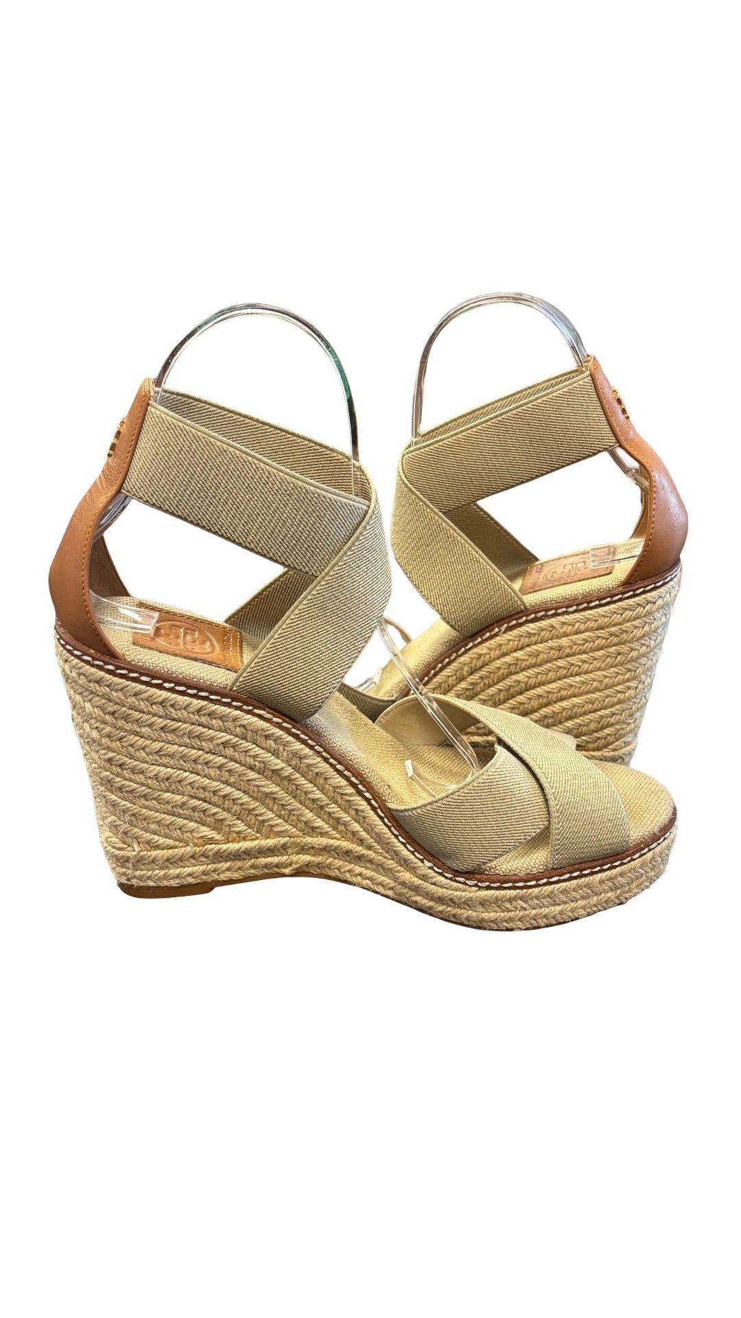 Size 8.5 Tory Burch Adonis Espadrille Wedge Sandals