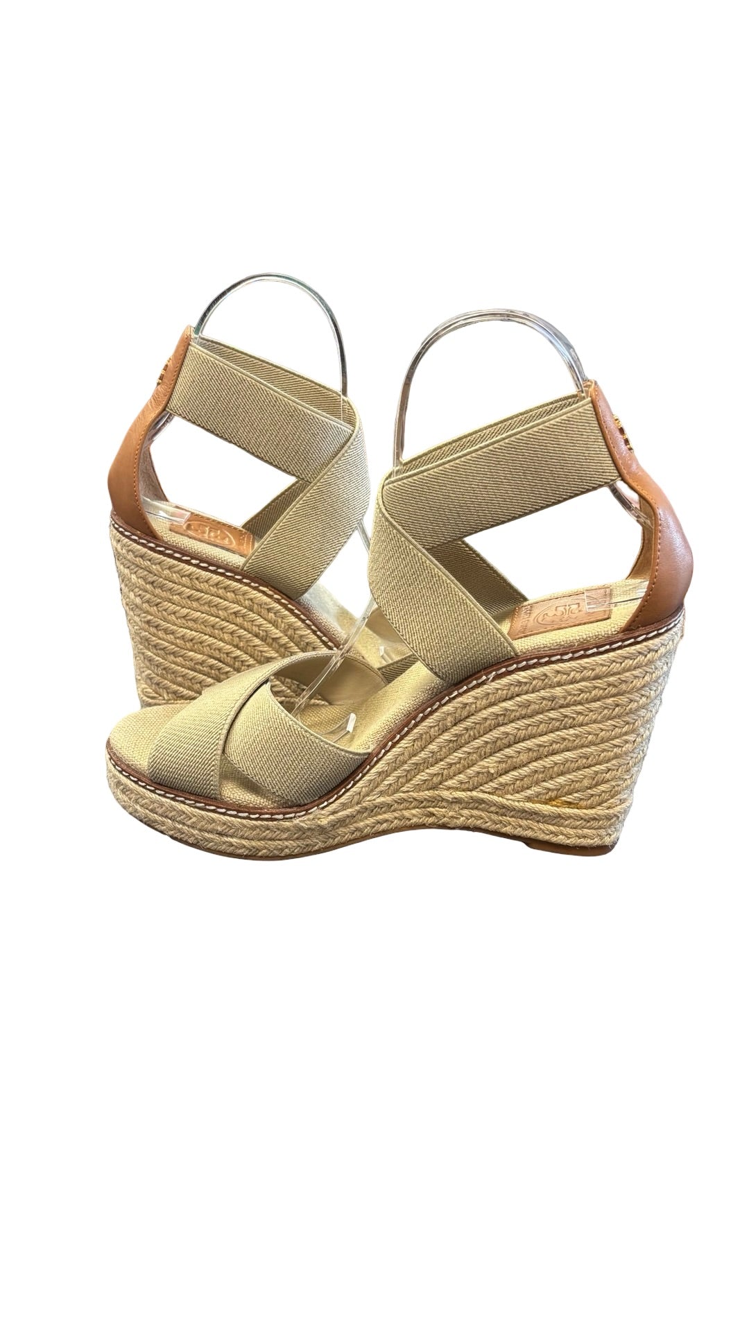 Size 8.5 Tory Burch Adonis Espadrille Wedge Sandals
