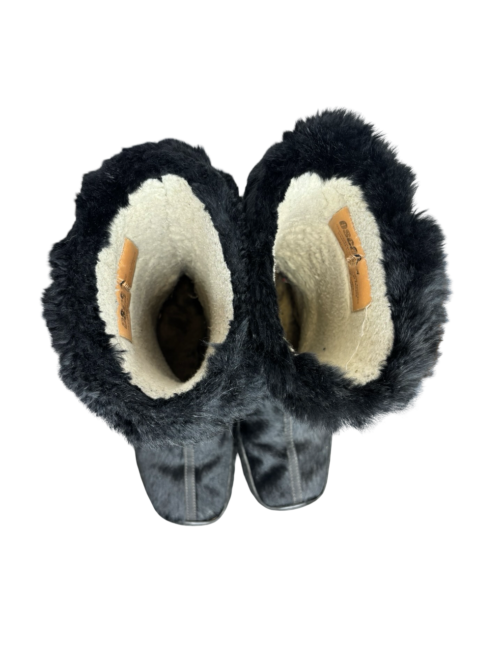 Black Fur Lined Winter Boots