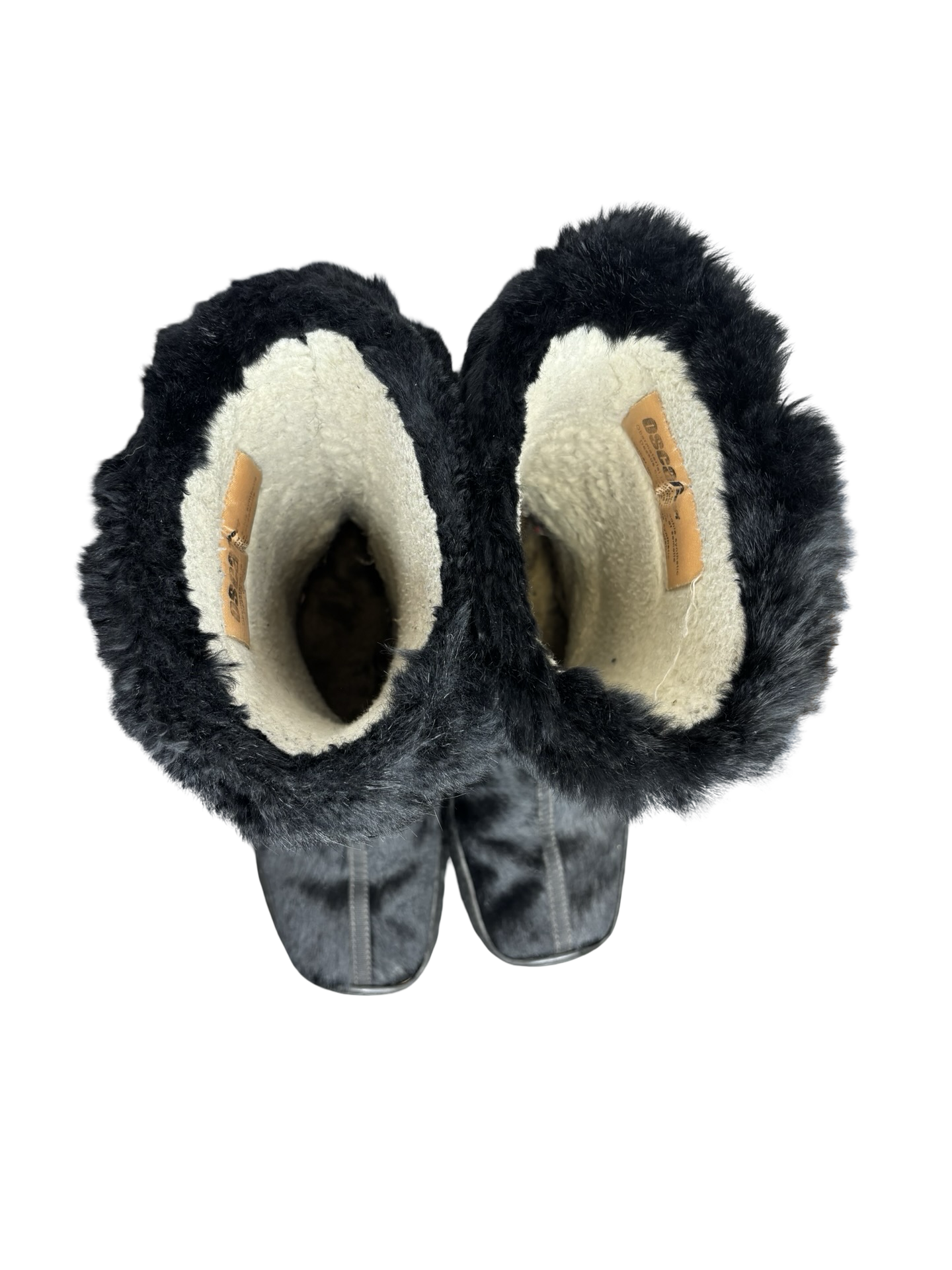 Black Fur Lined Winter Boots