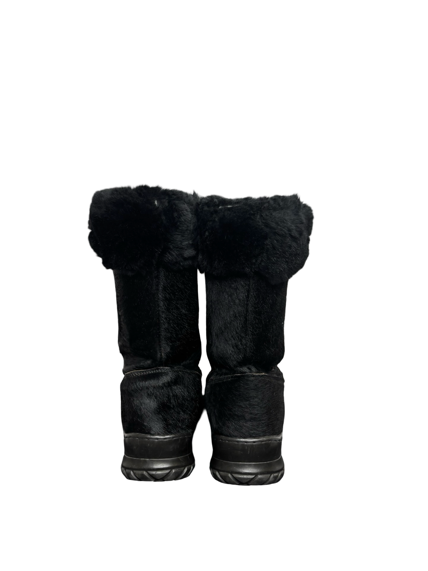Black Fur Lined Winter Boots