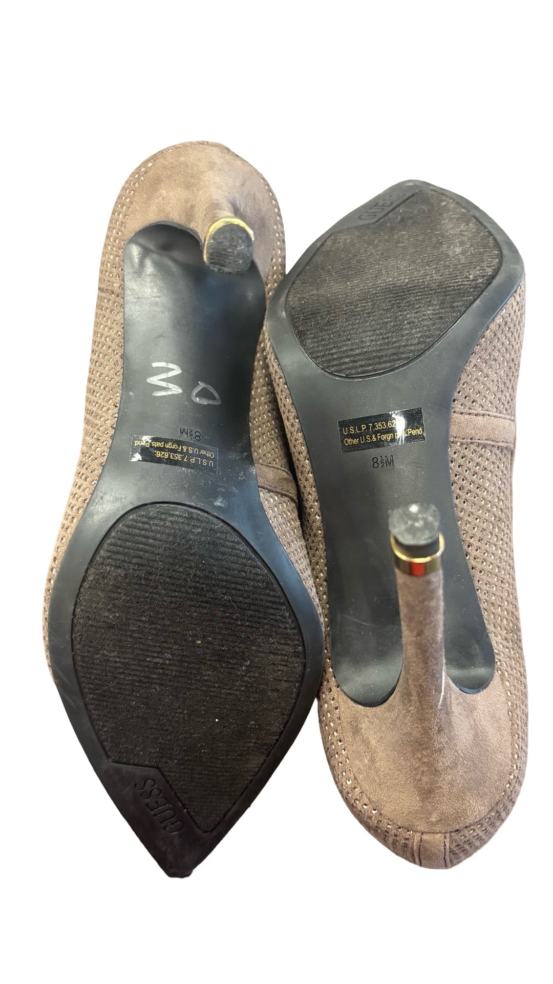 Size 8.5 Guess Women's Tan High Heels Shoes