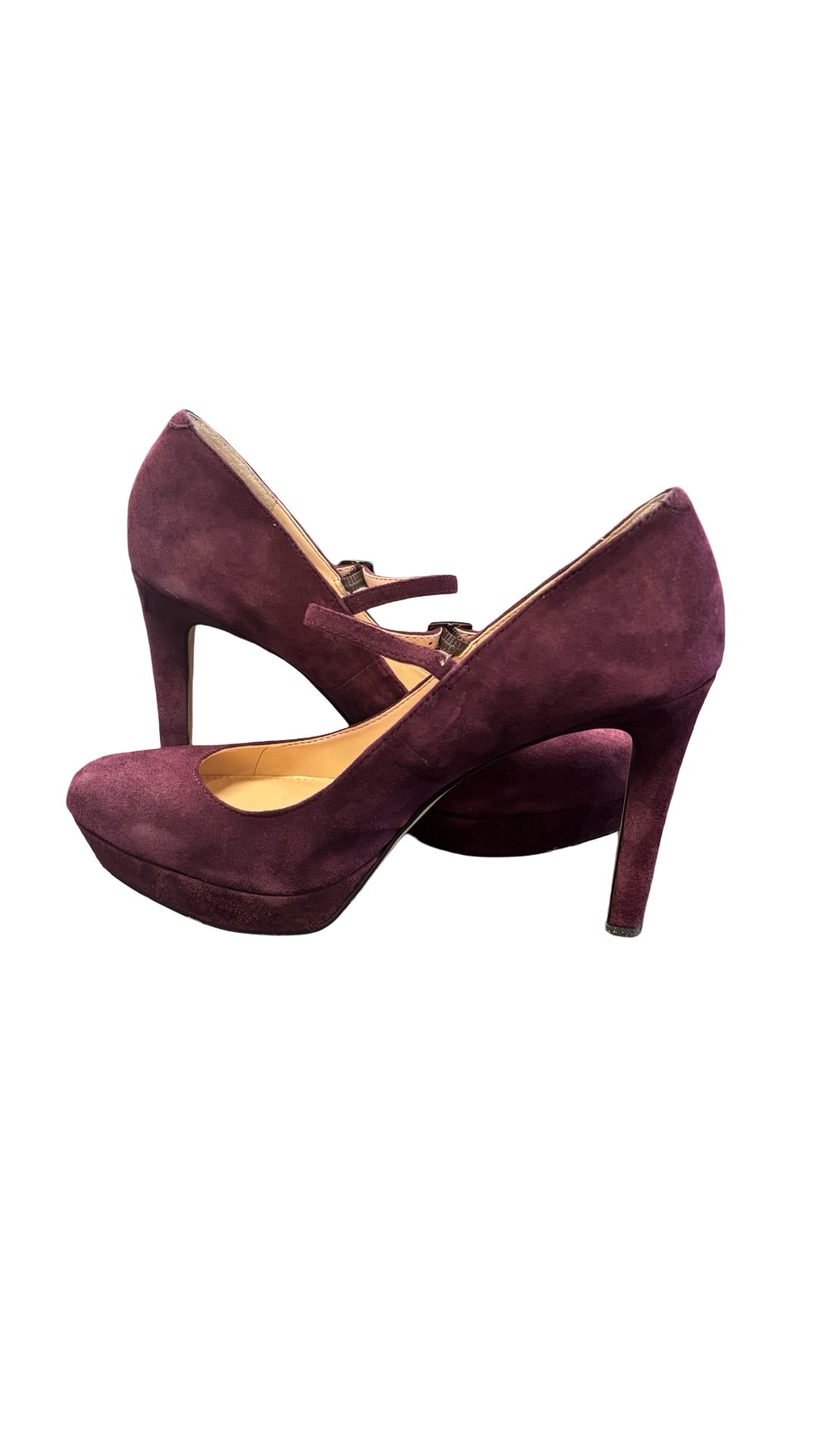Size 8 1/2 Vince Camuto Plum Suede Heels