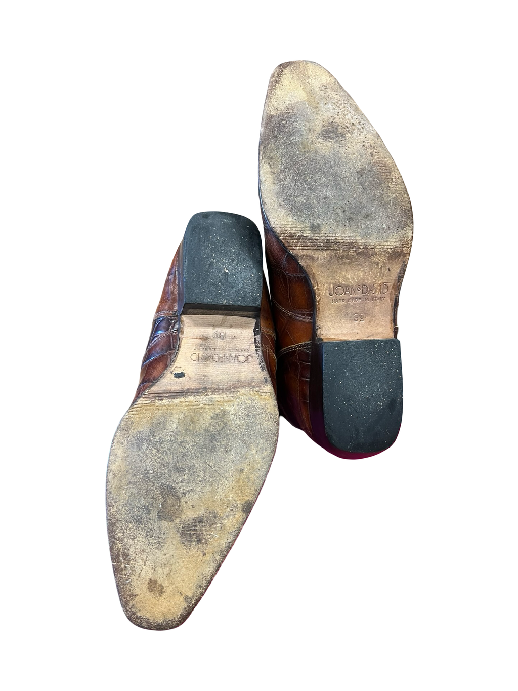 Vintage Brown Leather Cowboy Boots
