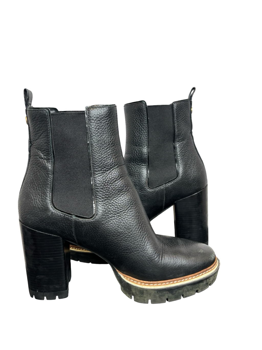 Tory Burch Black Leather Ankle Boots