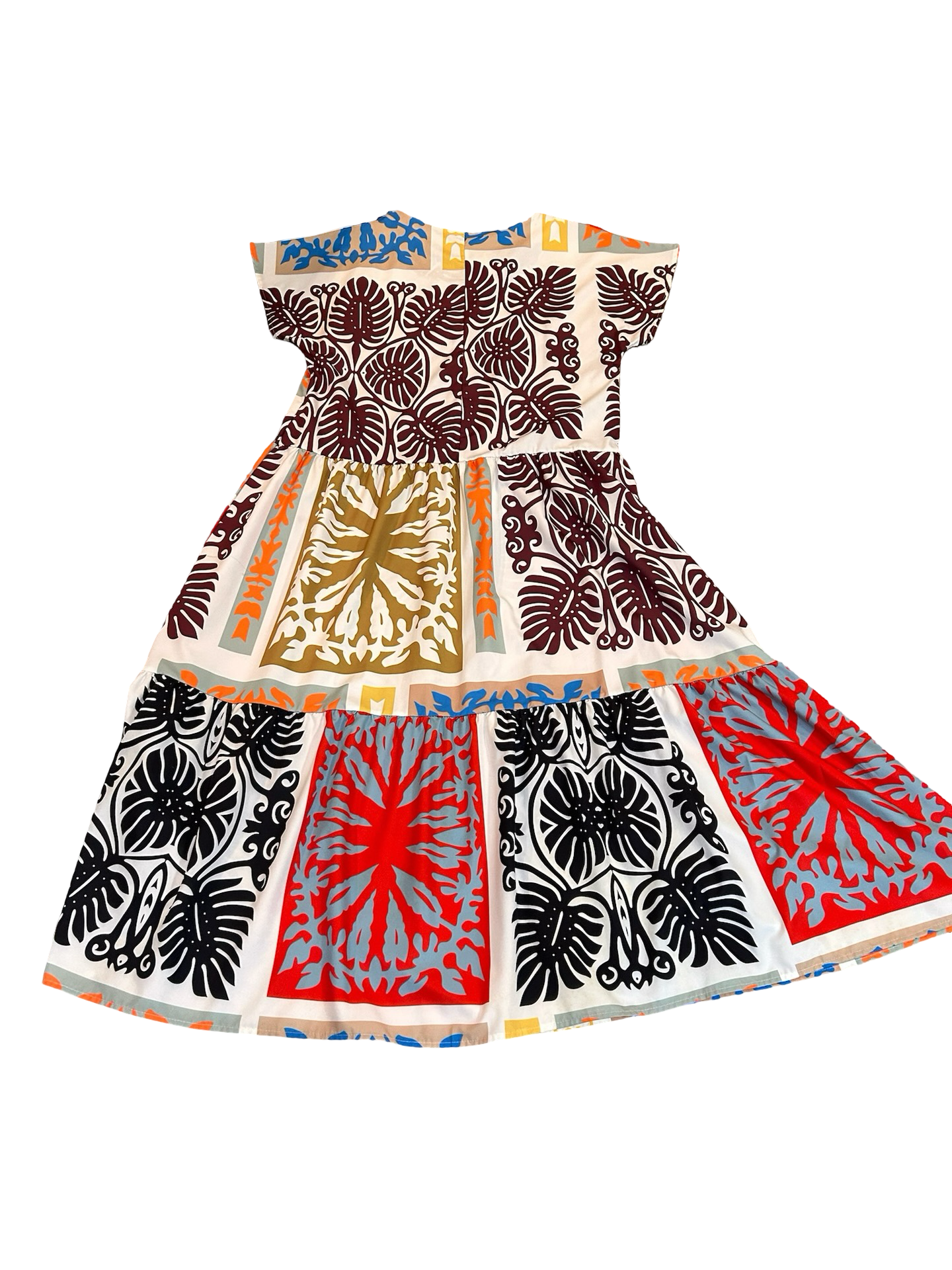 Large Colorful Boho Polyester Dress