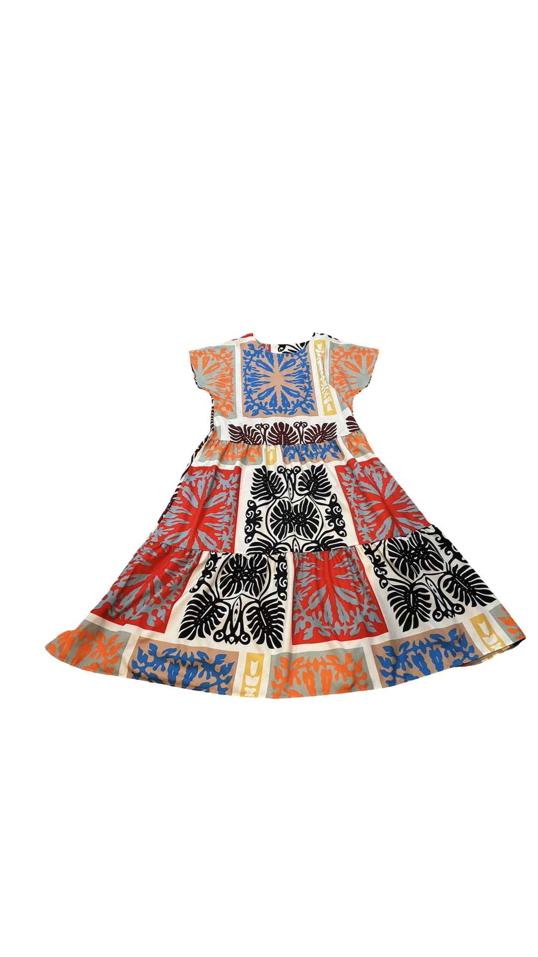 Large Colorful Boho Polyester Dress