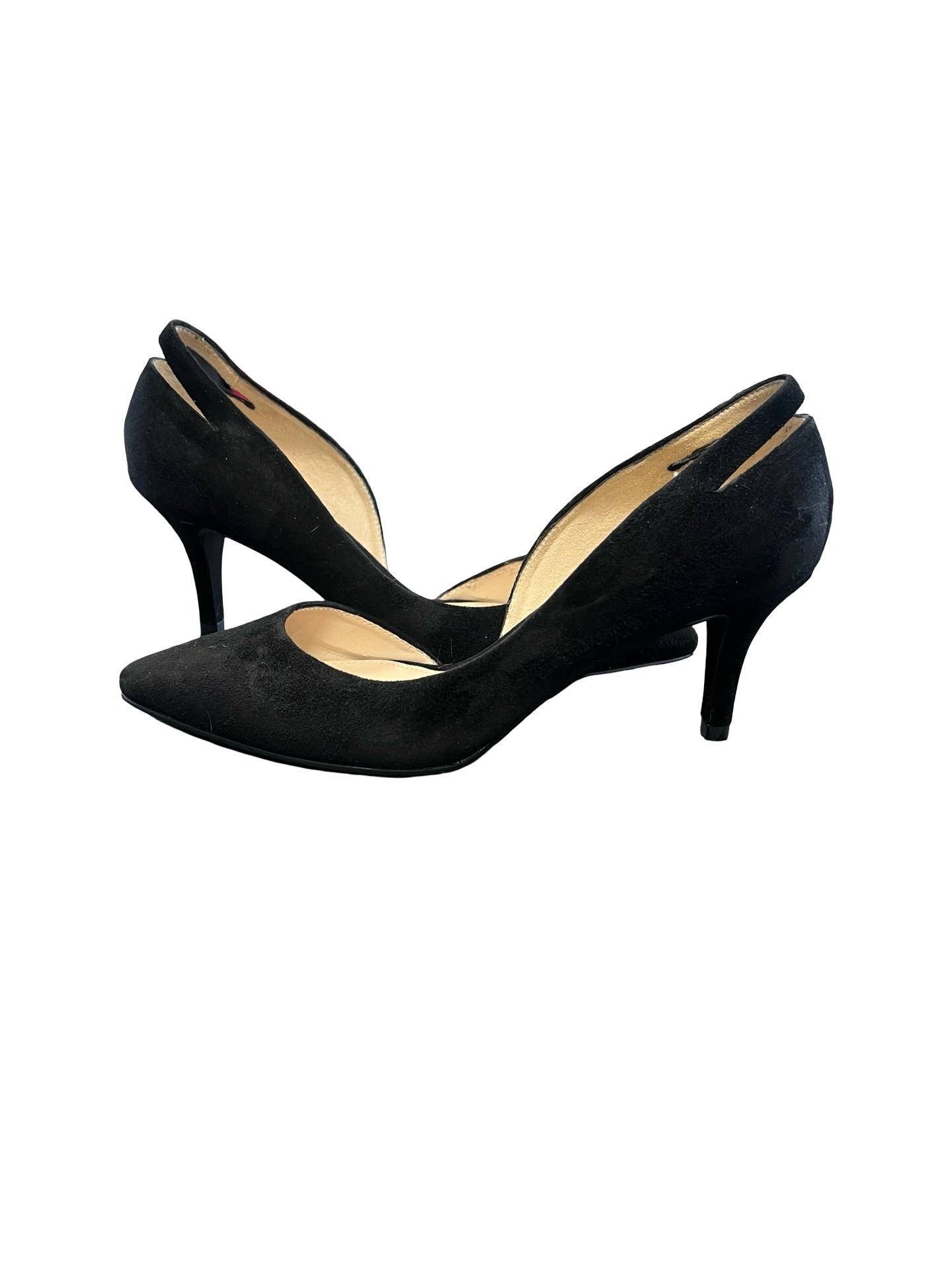 Size 7 Black Suede Heels by Pelle Moda
