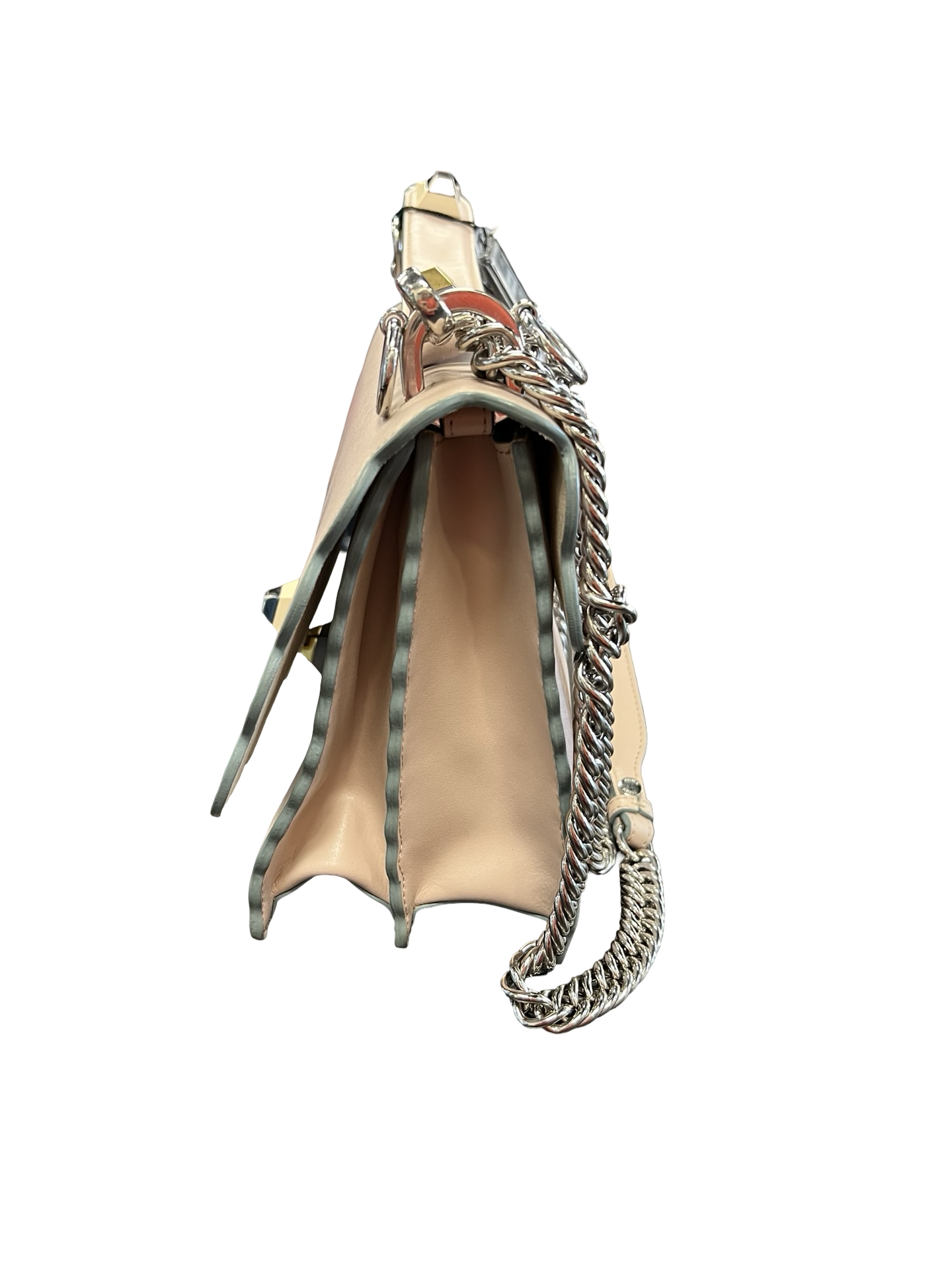 Light Pink Fendi Kan I Shoulder Bag
